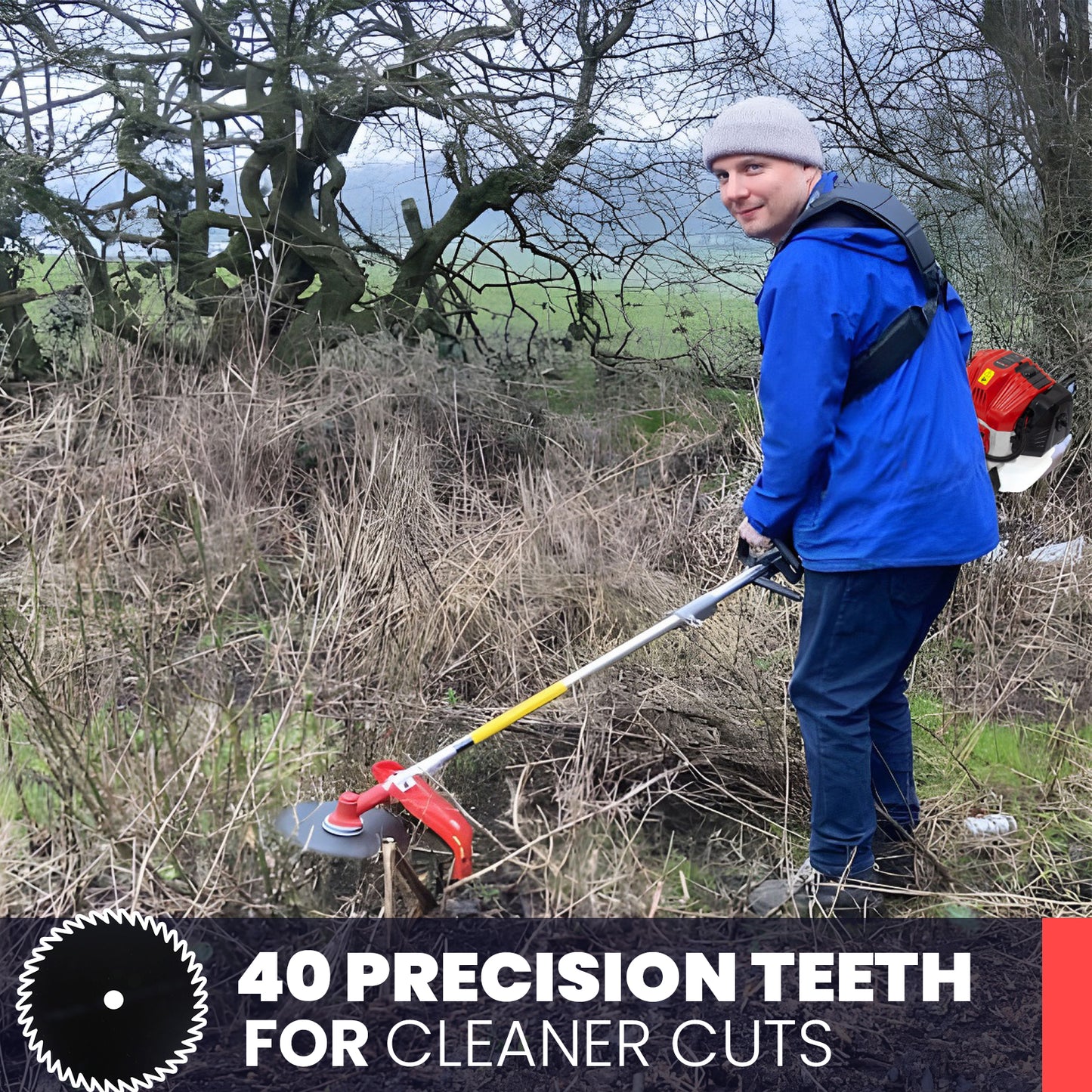 Grade 52cc Petrol Garden Multi Tool, 1 Pole, Strimmer, Hedge Trimmer, Pruner, Brush Cutter