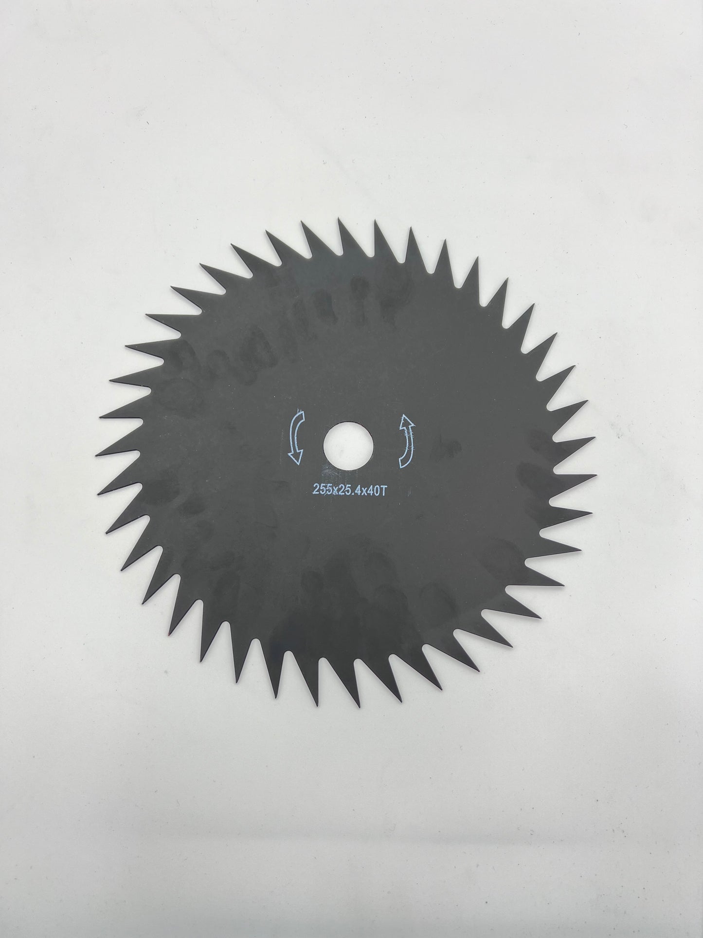 BU-KO 40T Brush Cutter Blade – 255mm x 25.4mm Steel Saw Blade for Grass & Weed Trimmers