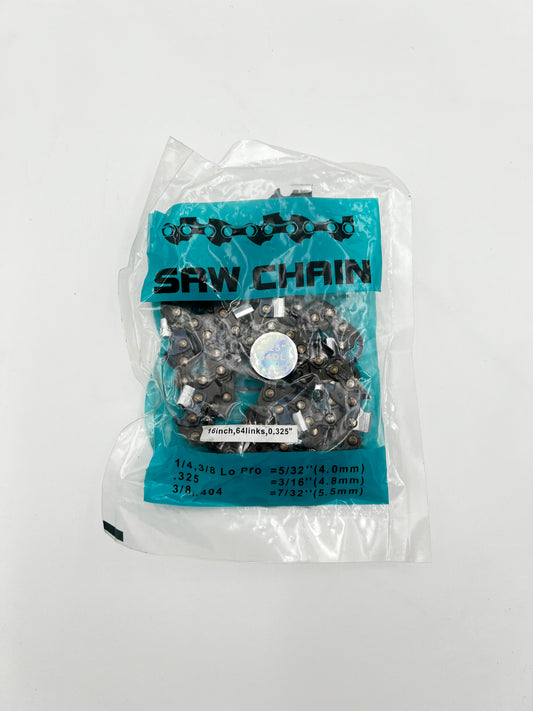 BU-KO Chainsaw Chain 16" | 64 Drive Links, .325" Pitch | Replacement Saw Chain for BU-KO Chainsaws