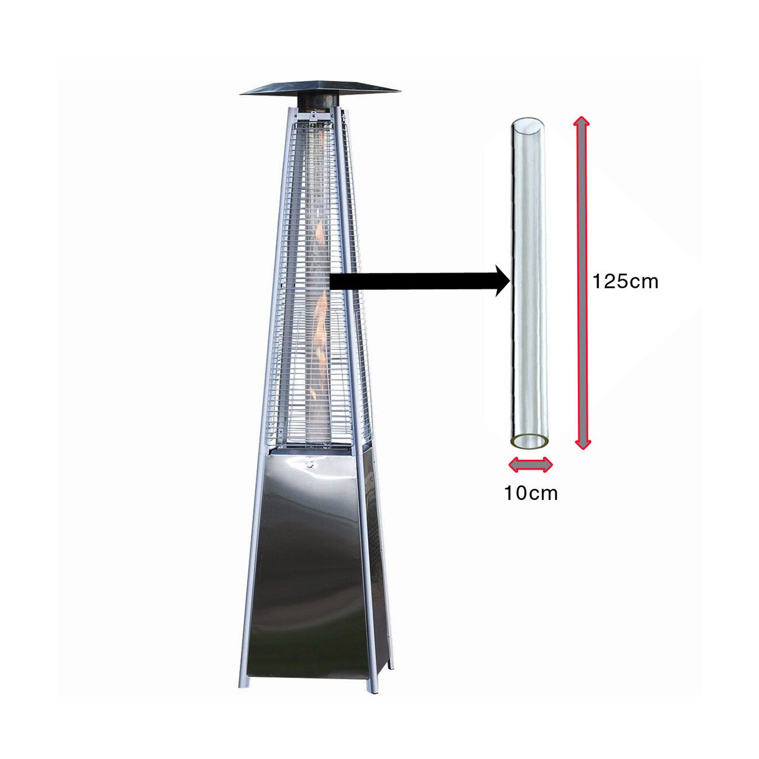 Glass Tube For Patio Heater